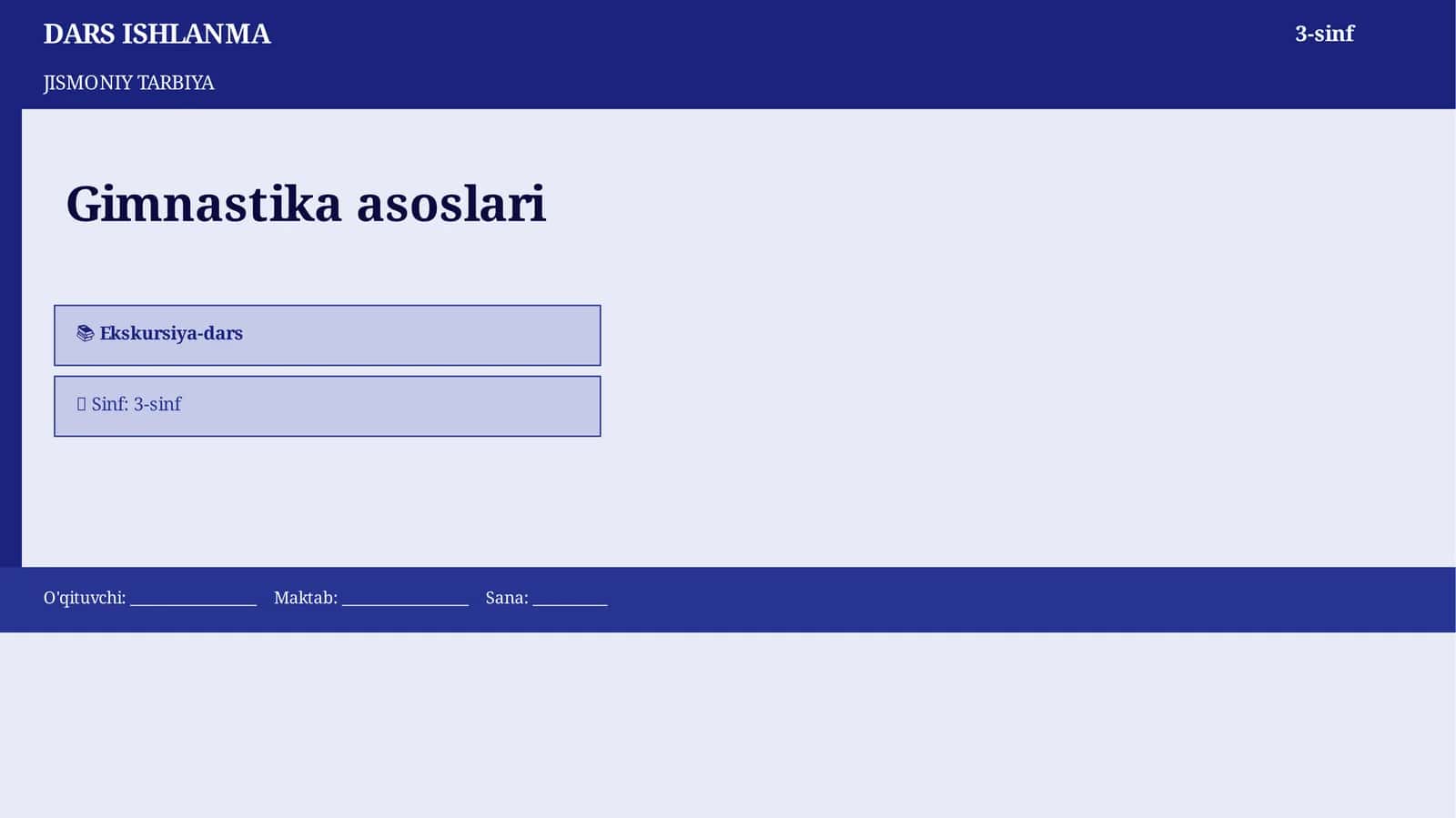 DARS ISHLANMA 1