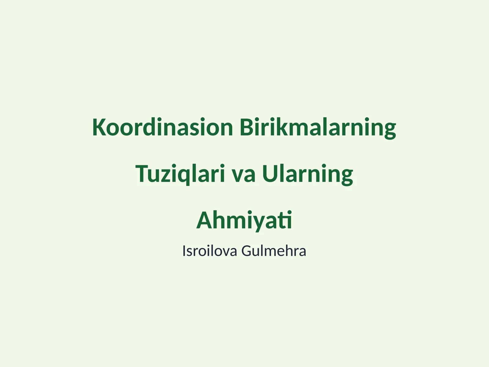 Koordinasion Birikmalarning Tuziqlari va Ularning Ahmiyati 1