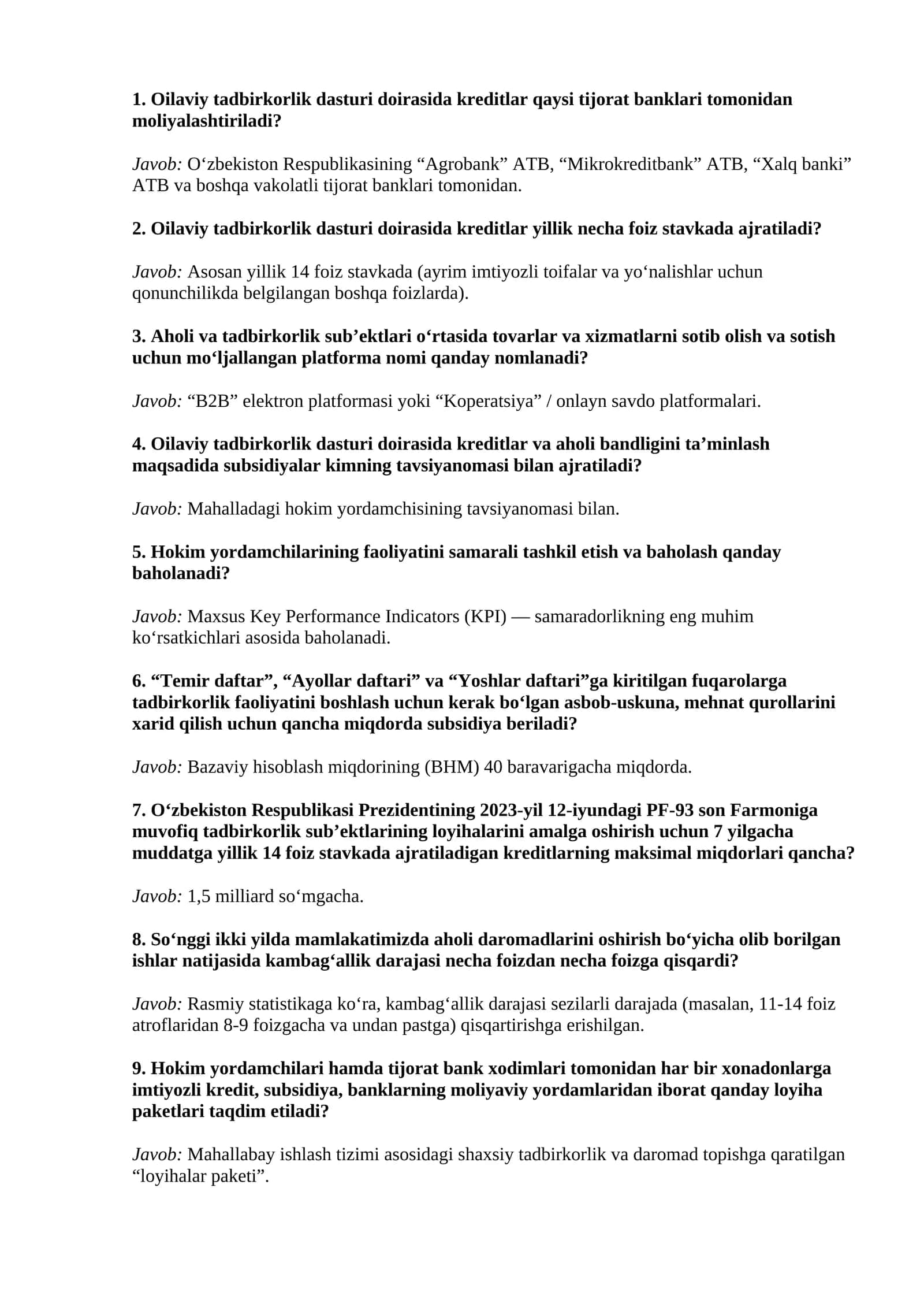 AGROS suhbat savollari javobi bn 2026 (Hokim yordamchilari) uchun 1