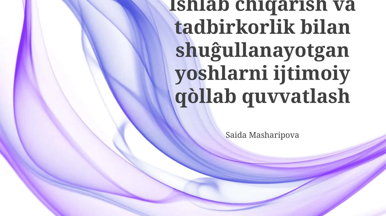 Kelajakdagi rejalar va istiqbollar 1