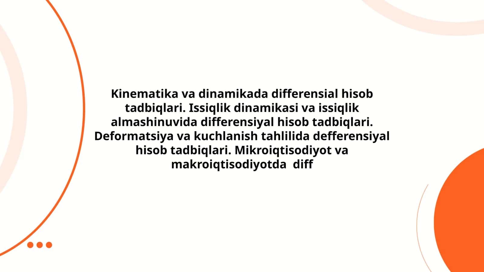 Differensial hisob tadbiqlari 1