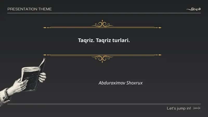 Taqriz 1