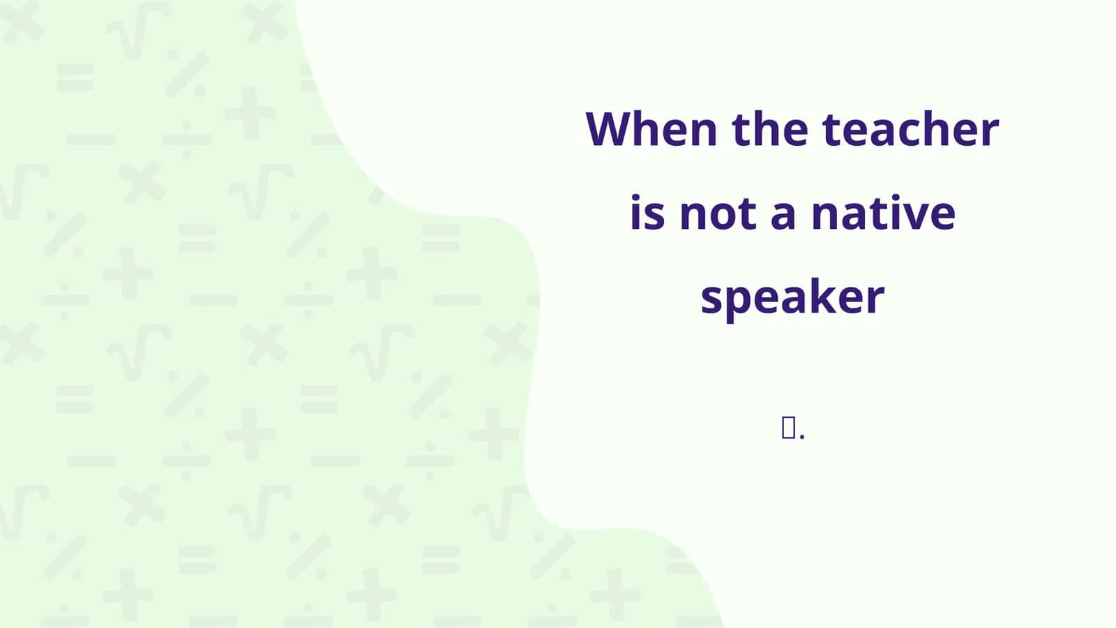 Non-Native Language Teachers 1