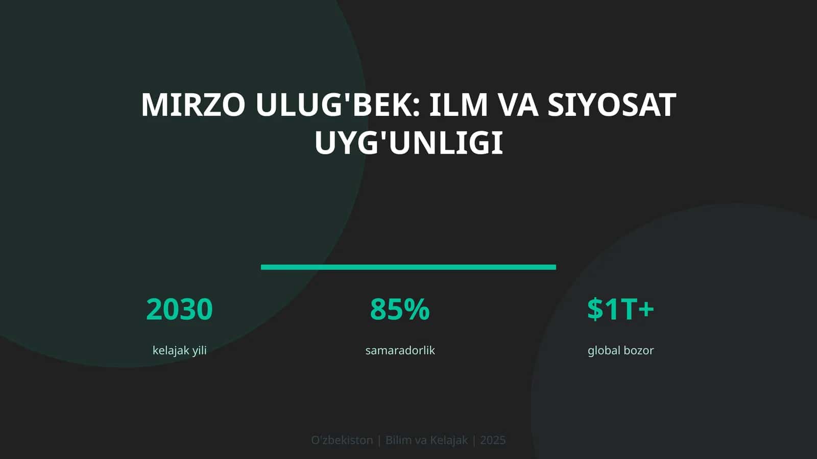 Mirzo Ulug'bek: ilm va siyosat uyg'unligi 1