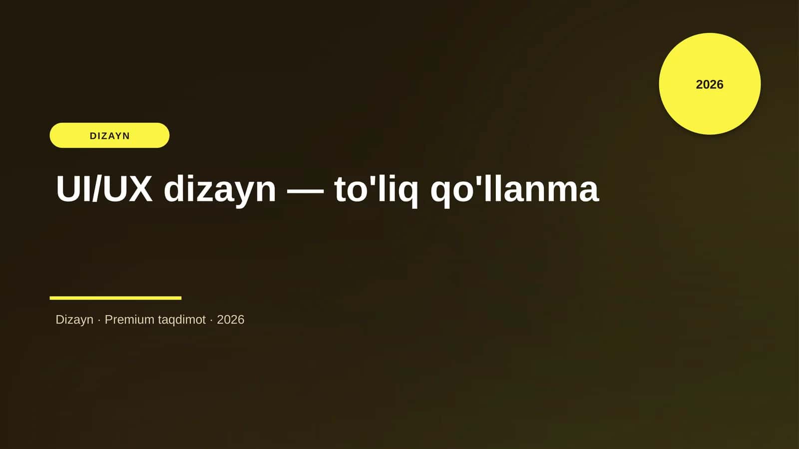 UI/UX dizayn – to'liq qo'llanma 1