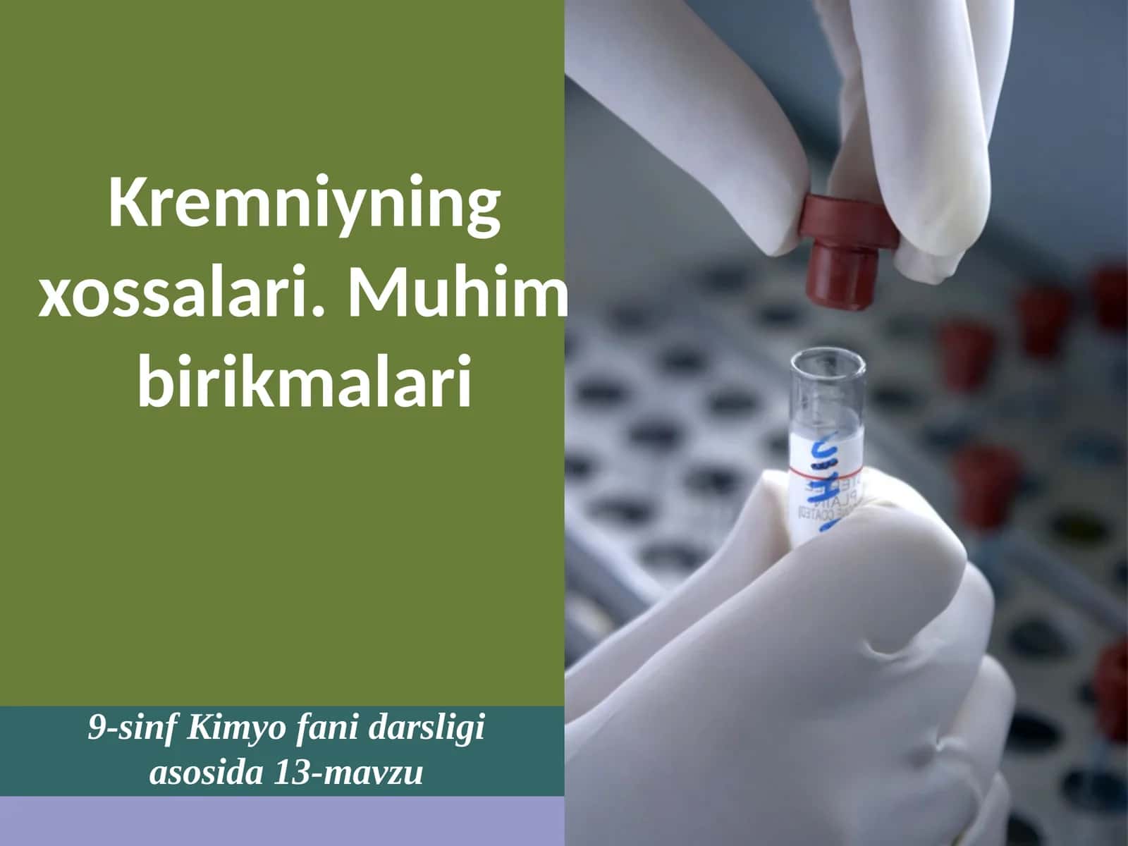 Kremniyning xossalari 1