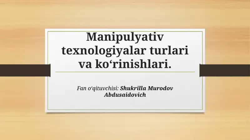 Psixologik ta'sir belgilari 1