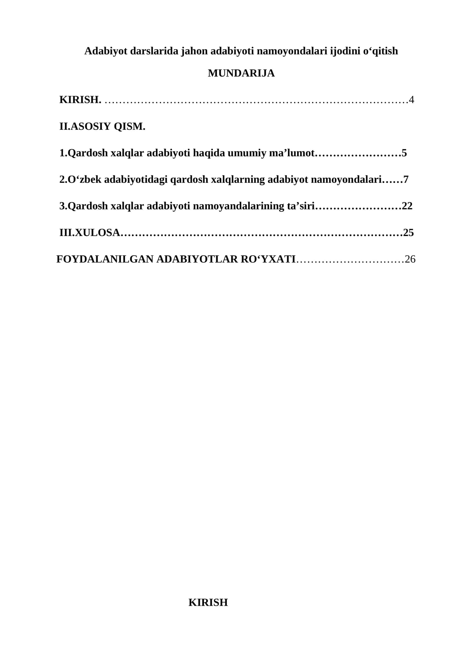 Adabiyot darslarida jahon adabiyoti namoyondalari ijodini o‘qitish 1
