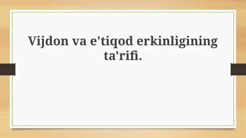 Vijdonvae'tiqoderkinliginingta'rifi 1