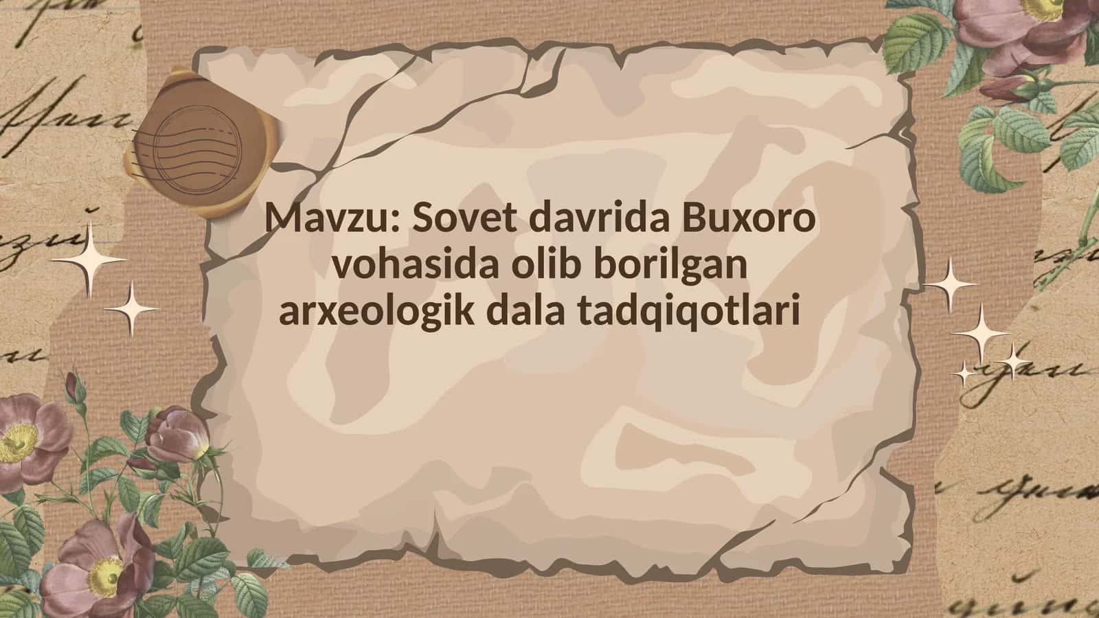 Sovet davrida Buxoro vohasida olib borilgan arxeologik dalat tadqiqotlari 1