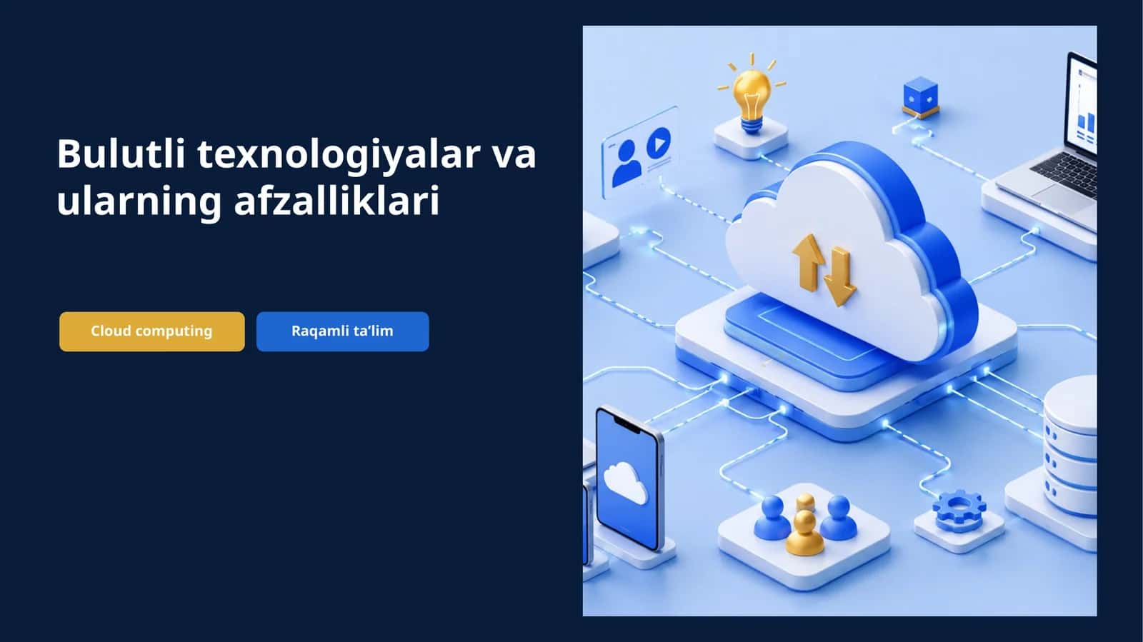 Bulutli texnologiyalar va ularning afzalliklari 1