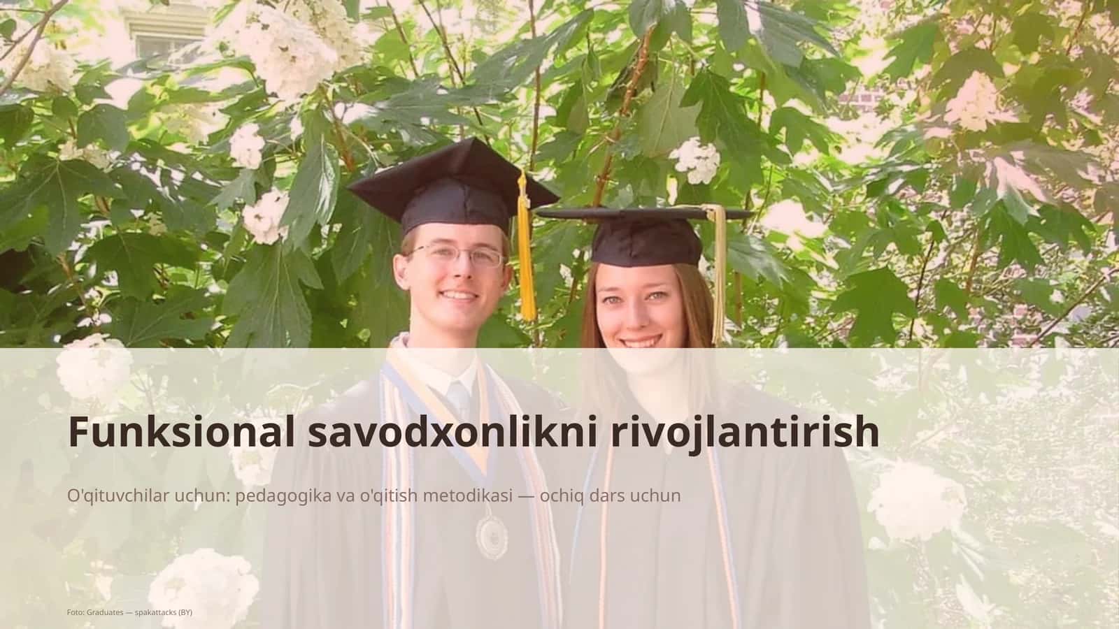 Funksional savodxonlikni rivojlantirish 1