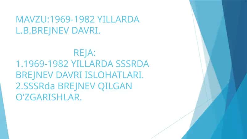 Leonid Brejnev Davri Tarixi 1