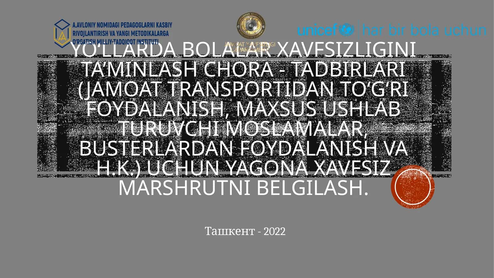 Yo‘llarda bolalar xavfsizligini ta’minlash chora - tadbirlari 1