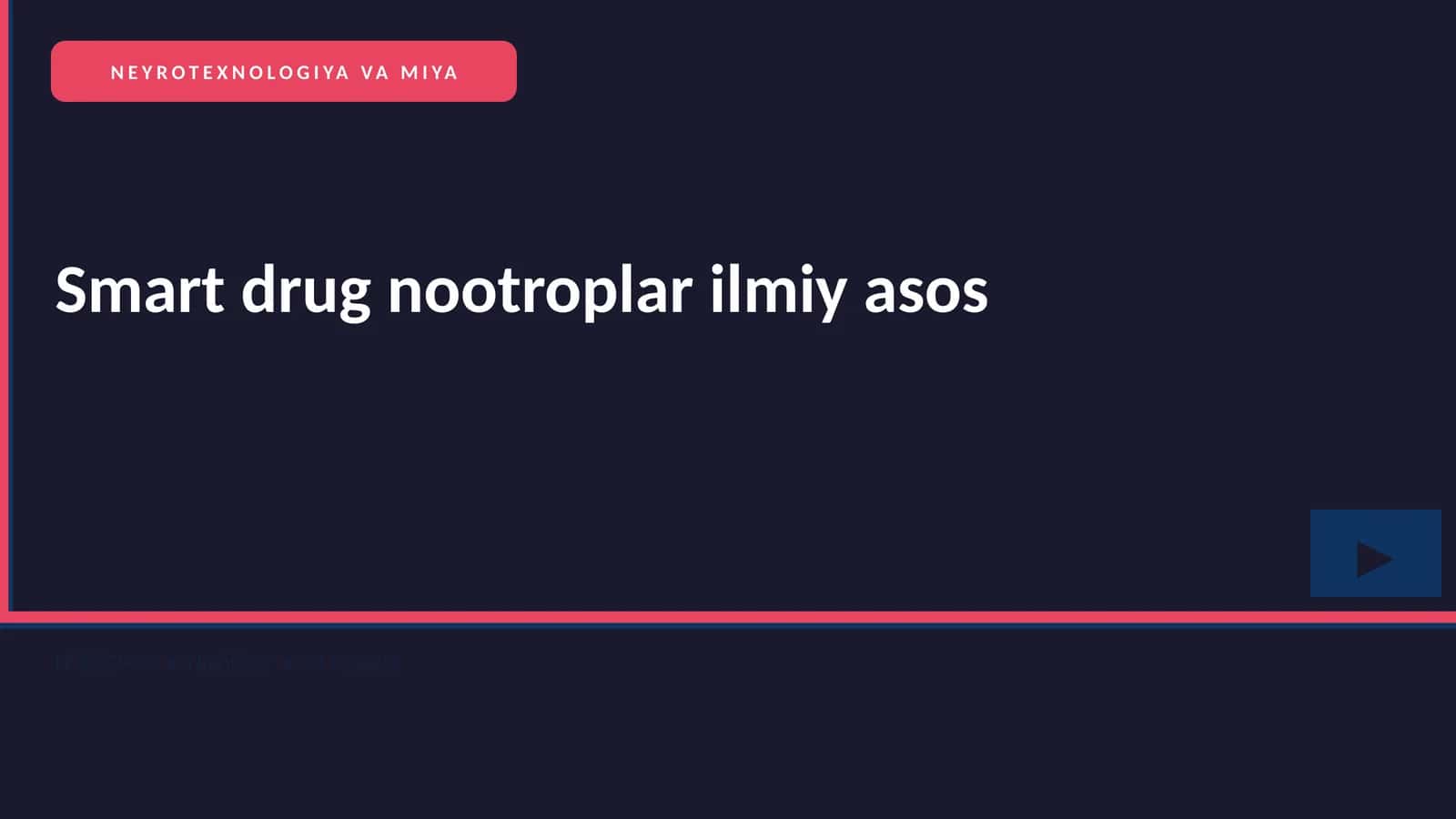 Smart drug nootroplar ilmiy asos 1