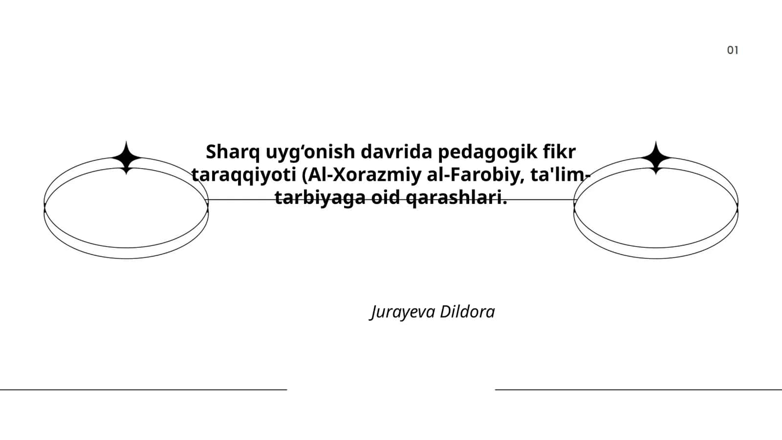 Sharq uyg‘onish davrida pedagogik fikr taraqqiyoti (Al-Xorazmiy al-Farobiy, ta'lim-tarbiyaga oid qarashlari 1