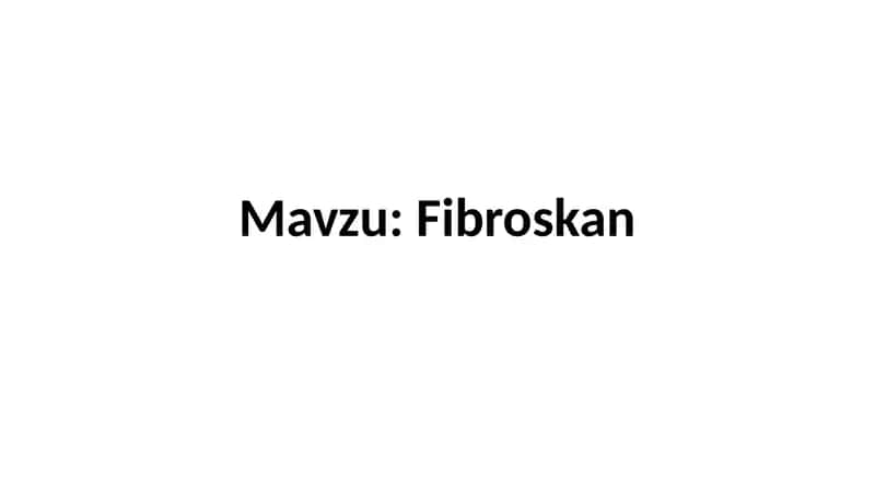 Fibroskan 1