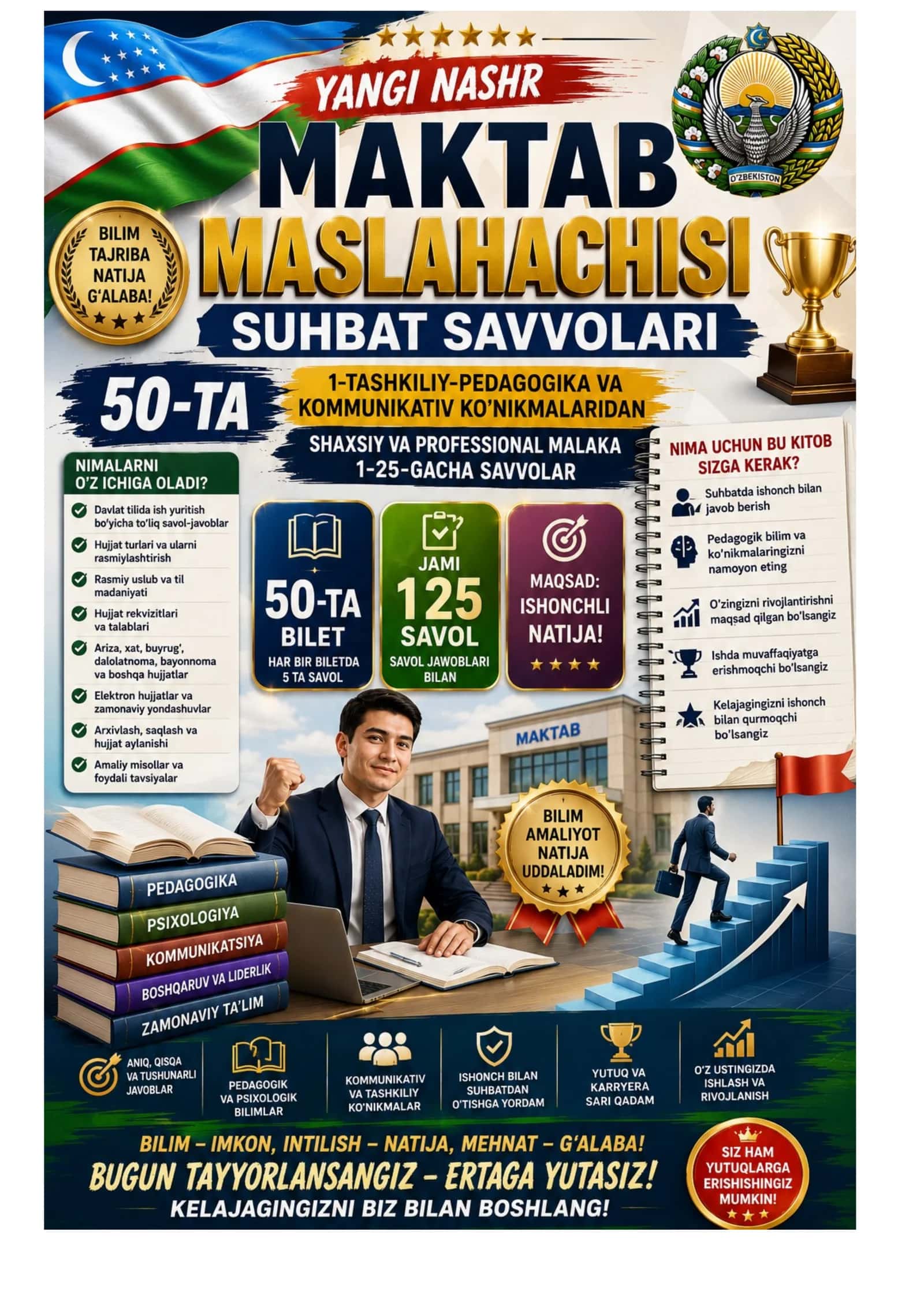 MAKTAB MASLAHACHISI SUHBAT SAVVOLARI 50 TA 1