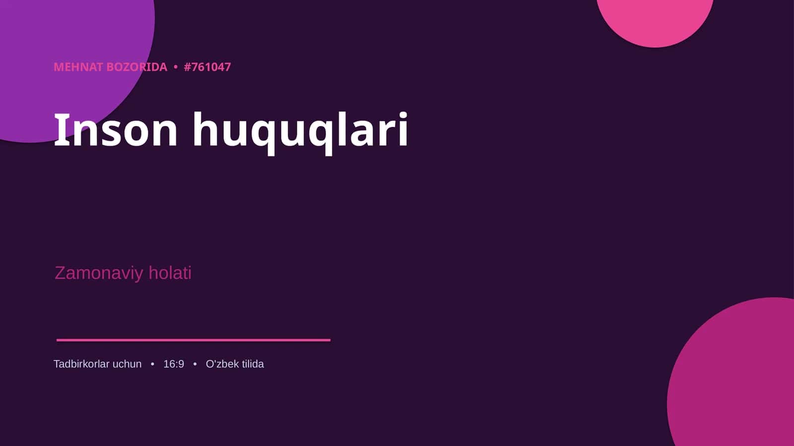 Inson huquqlari 1