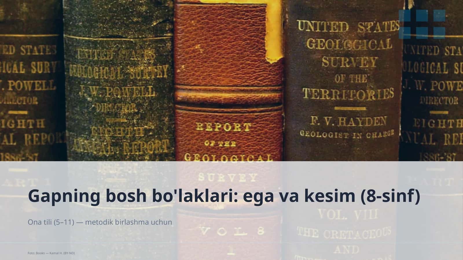 Gapning bosh bo'laklari: ega va kesim (8-sinf) 1
