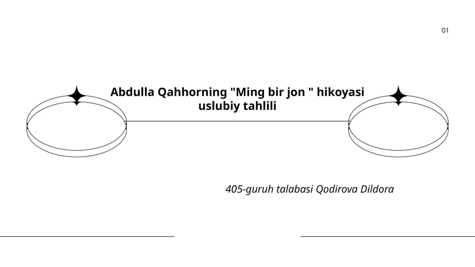 Abdulla Qahhorning "Ming bir jon " hikoyasi uslubiy tahlili 1