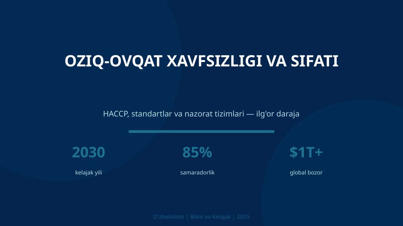 Oziq-ovqat xavfsizligi va sifati 1