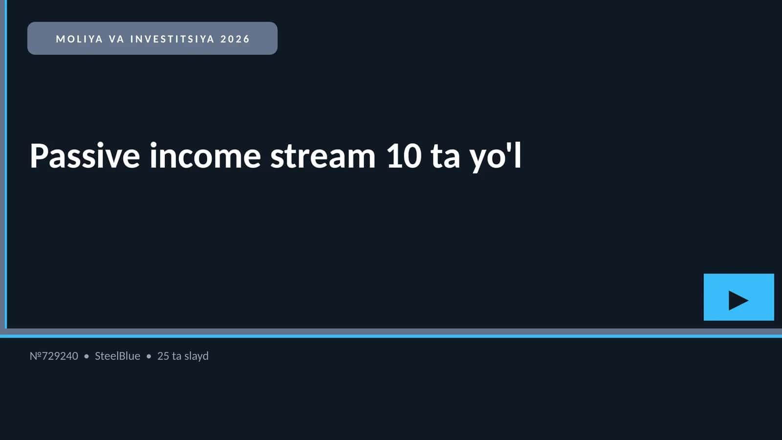 MOLIYA VA INVESTITSIYA 2026 1