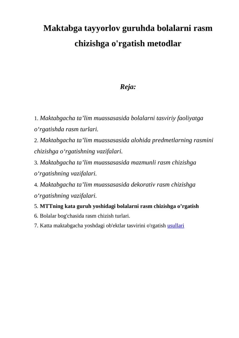 Rasm chizishning usullari 1