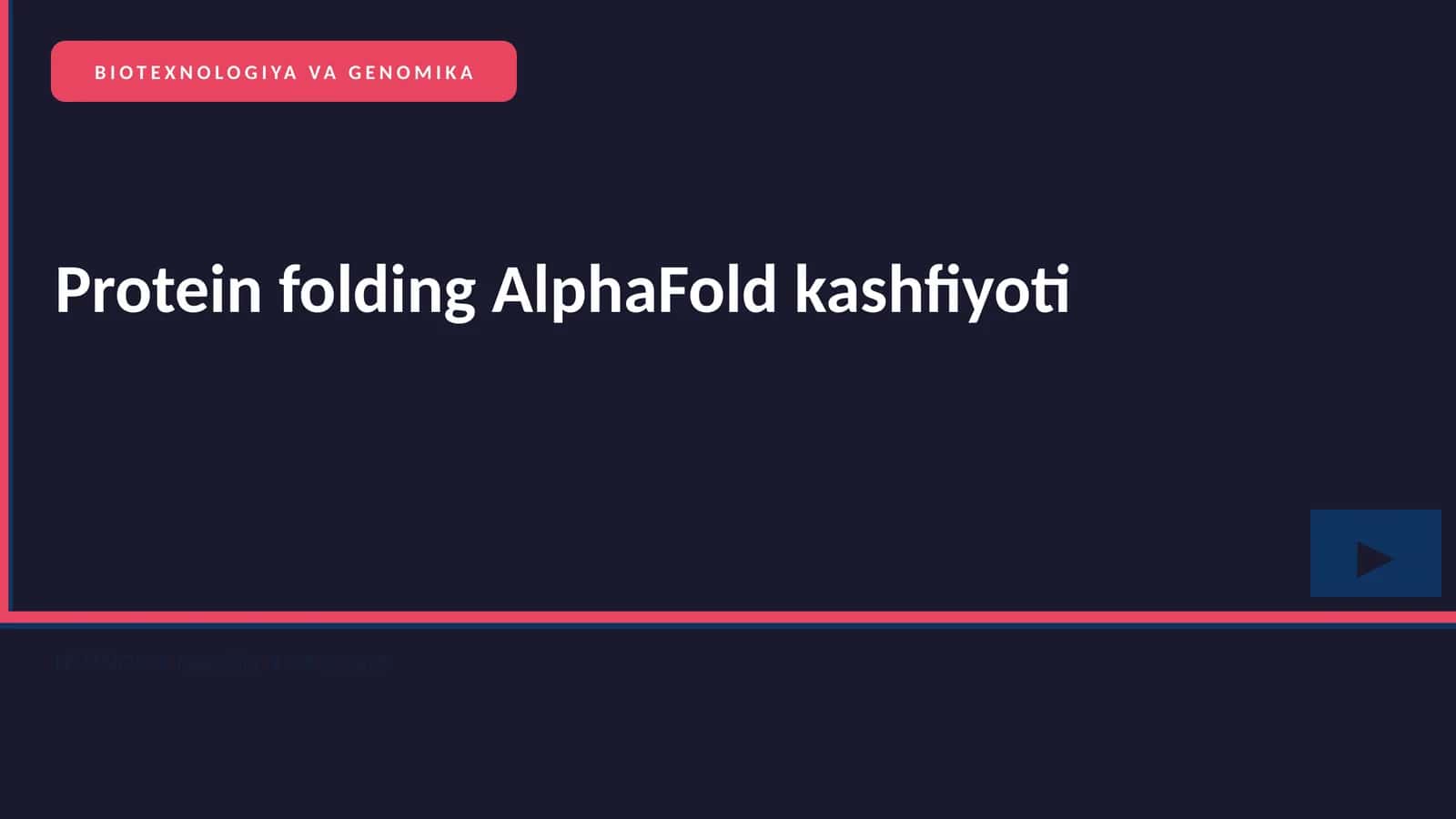 Protein folding AlphaFold kashfiyoti 1
