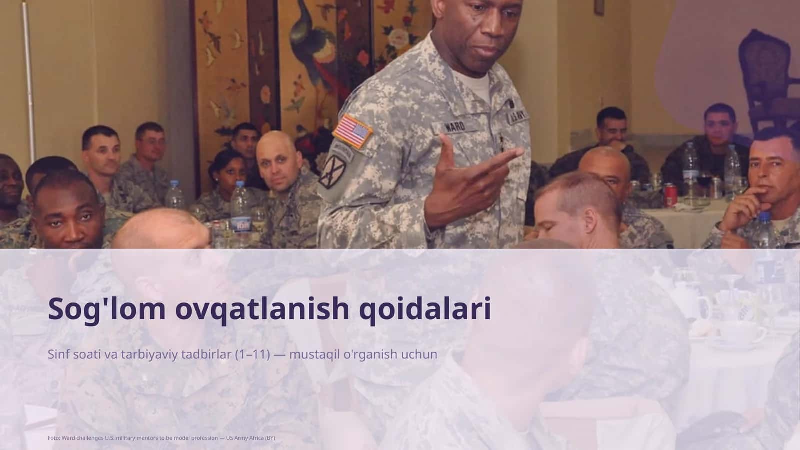 Sog'lom ovqatlanish qoidalari 1