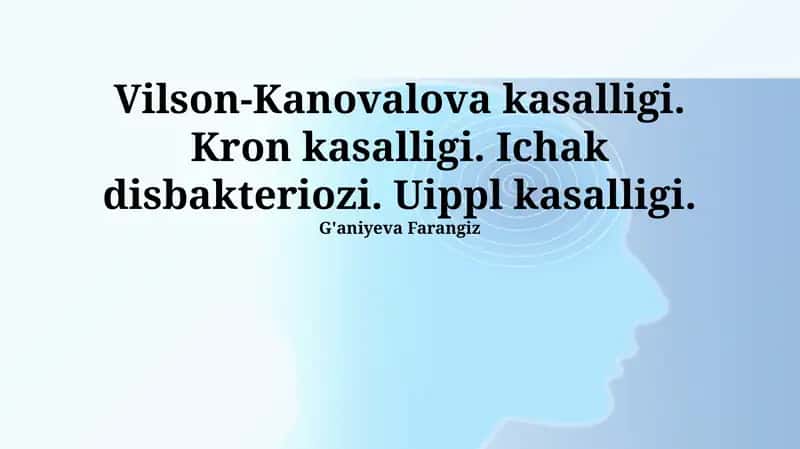 Ichak disbiyozi 1