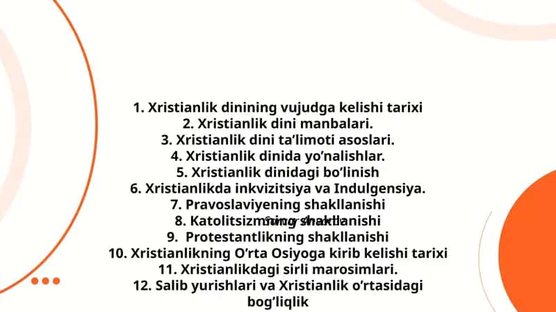 Xristianlik dinining vujudga kelishi tarixi 1