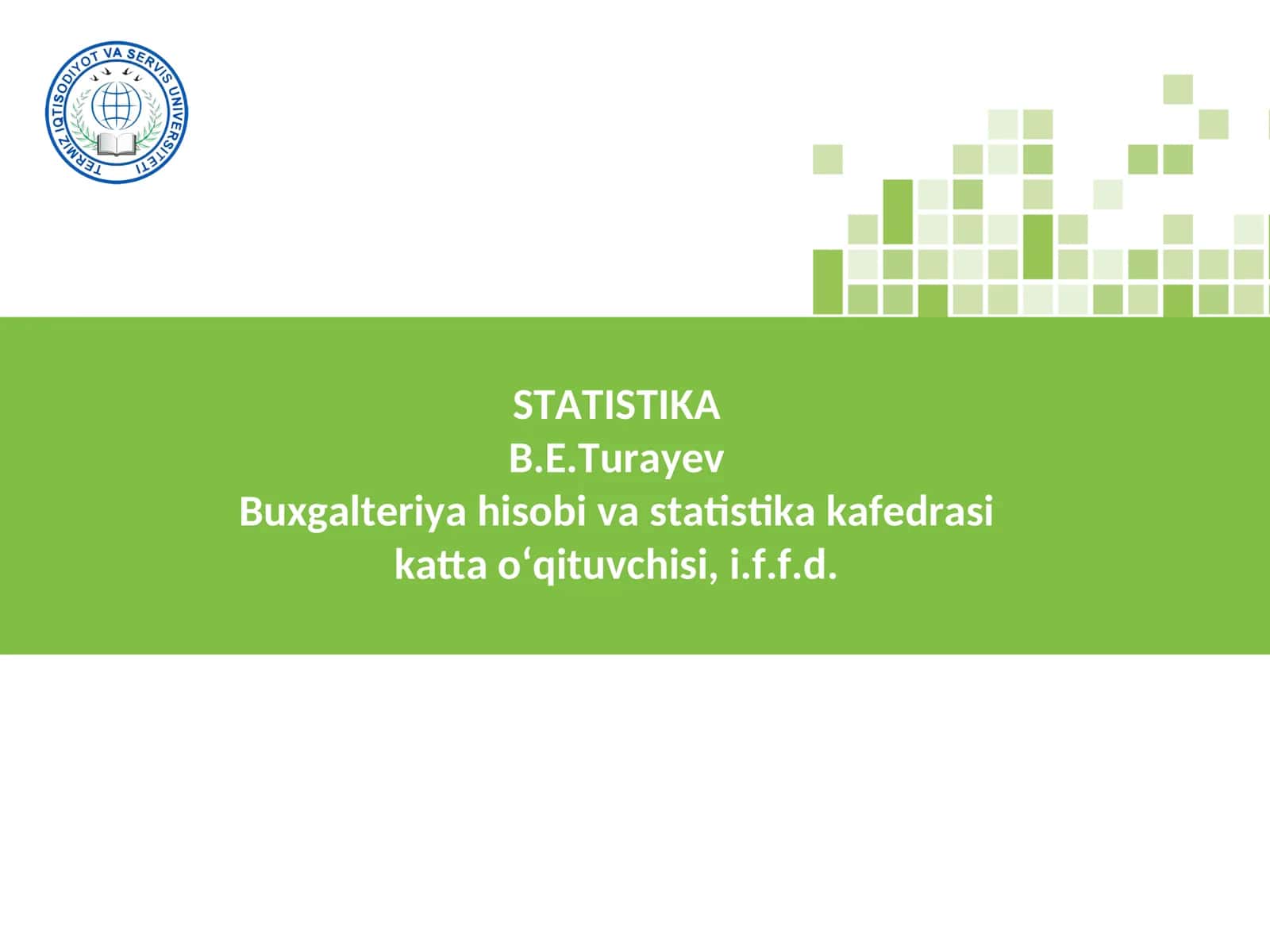 STATISTIKA 1