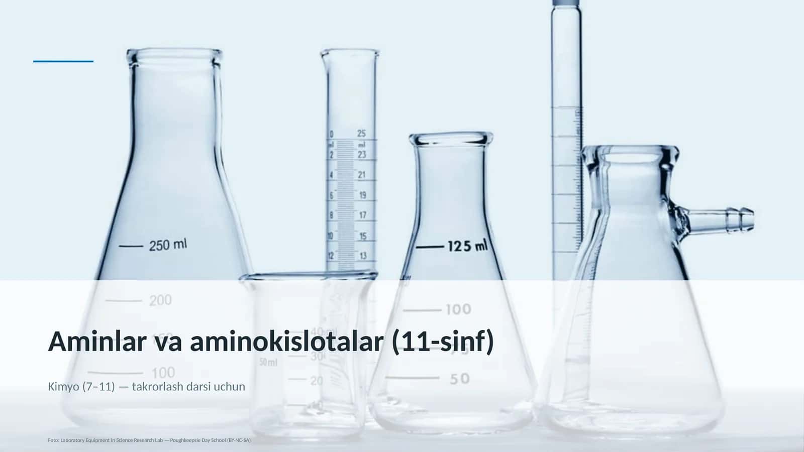 Aminlar va aminokislotalar (11-sinf) 1