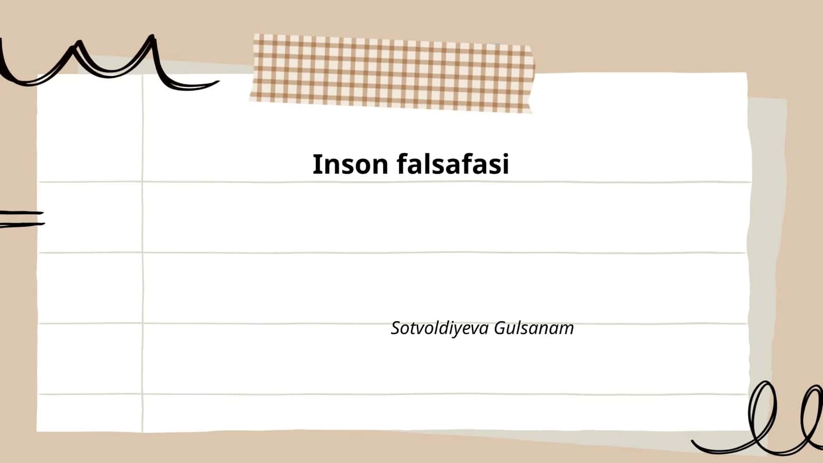 Inson falsafasi 1