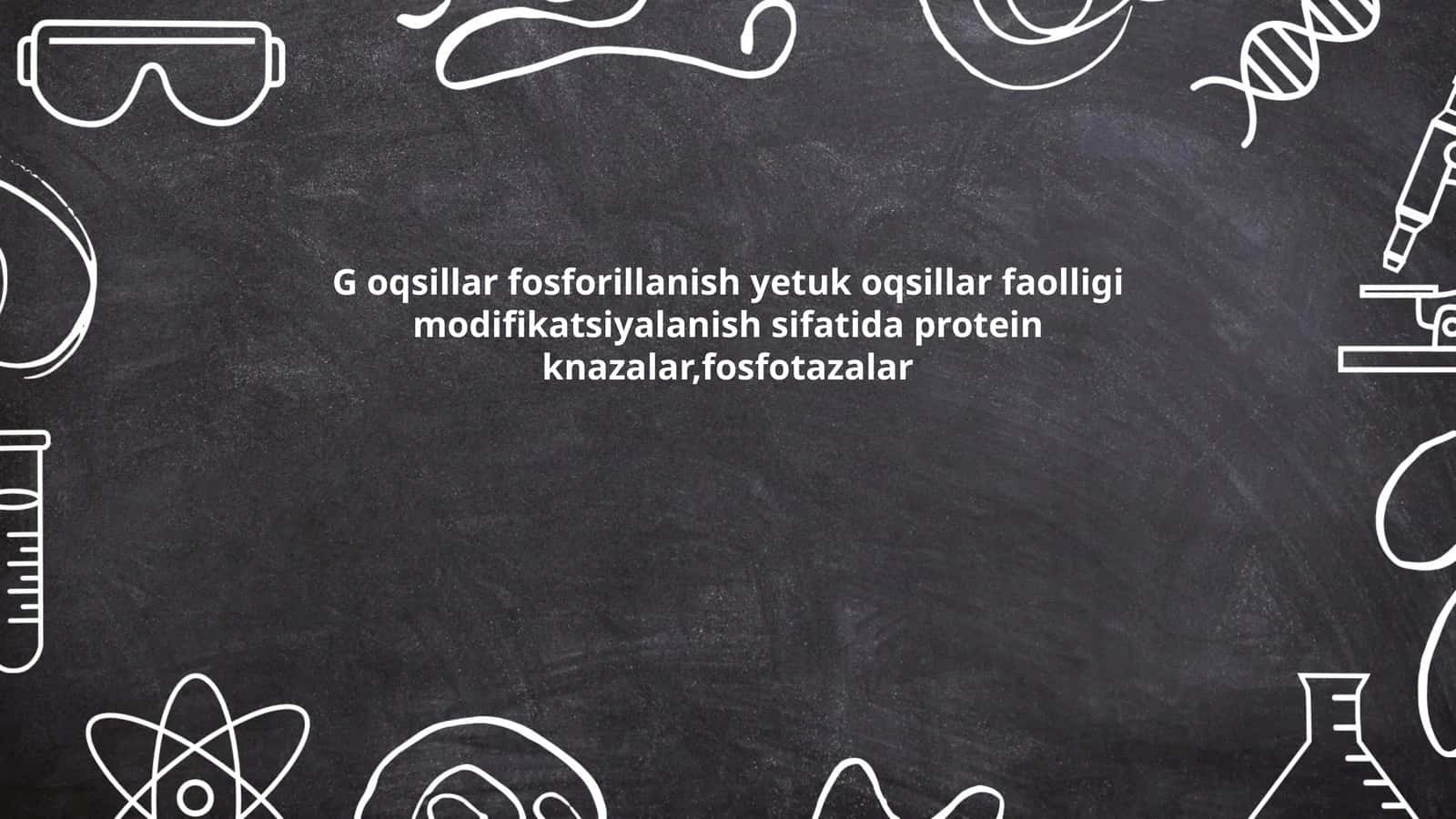 G oqsillar fosforillanish 1