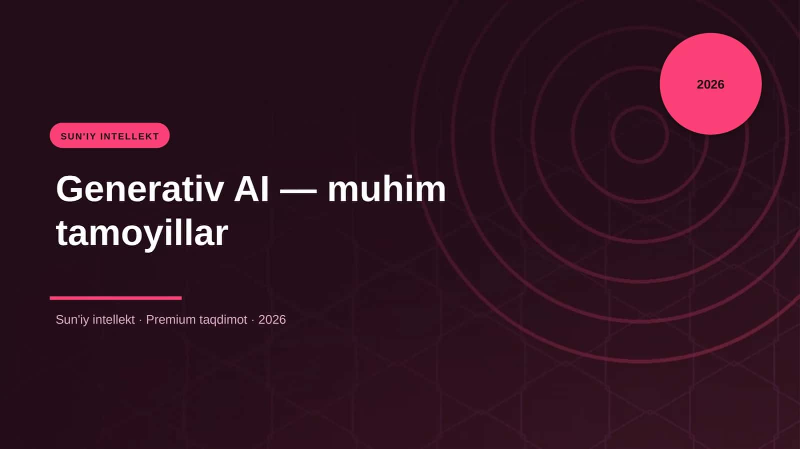 Generativ AI — muhim tamoyillar 1
