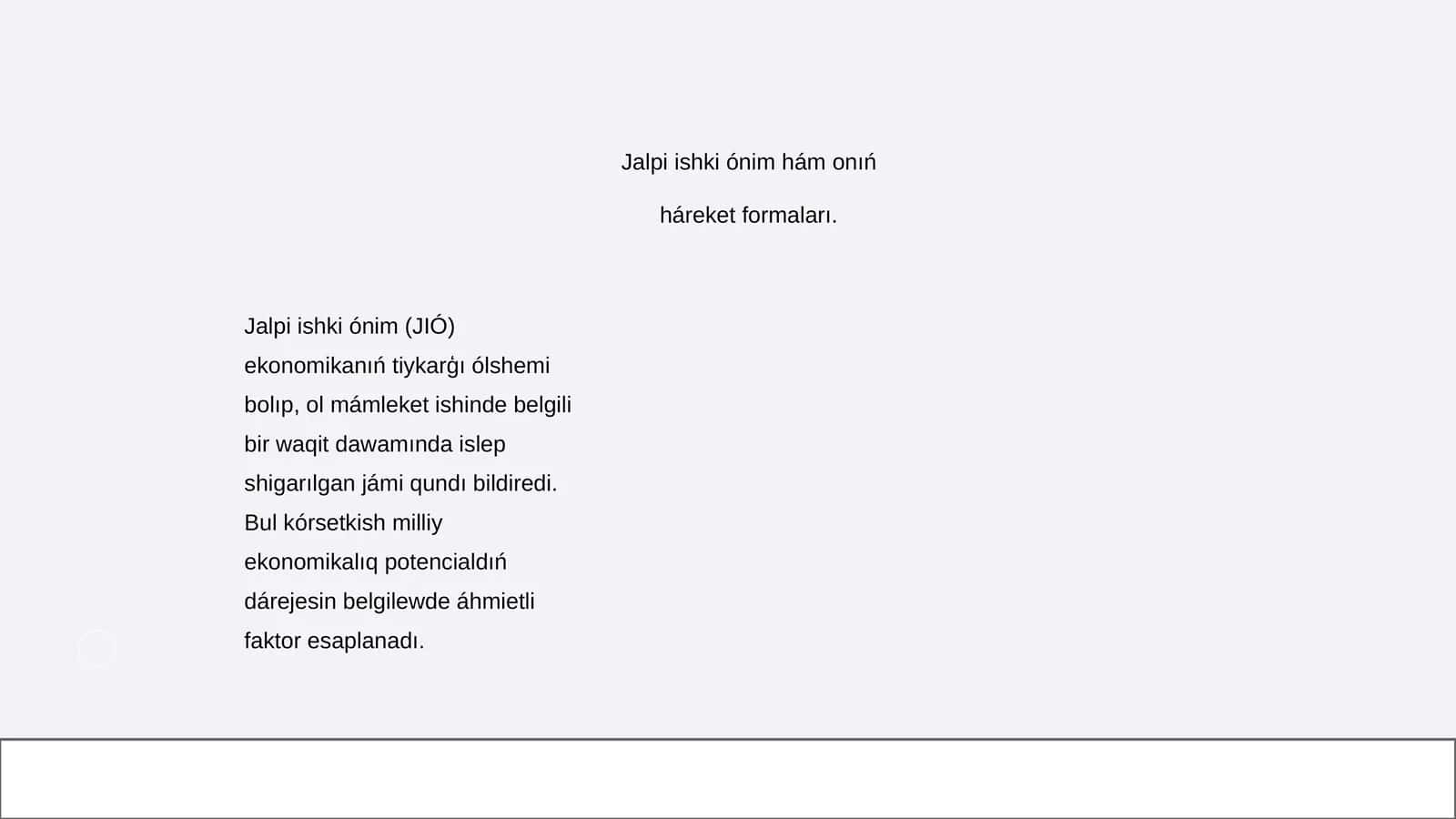 Jalpi ishki ónim 1