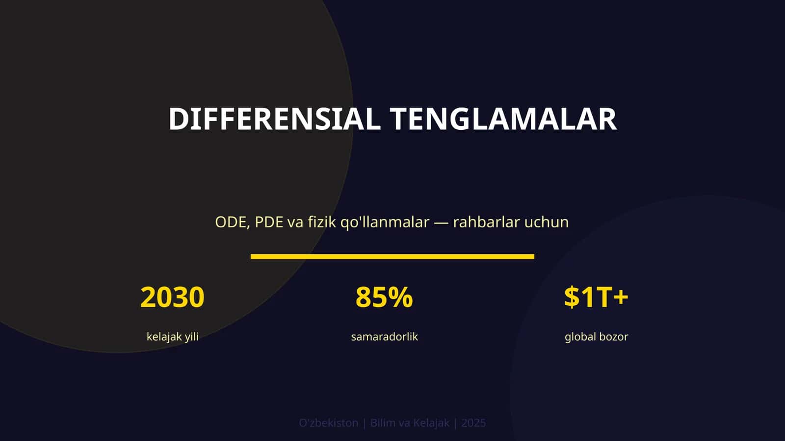 DIFFERENSIAL TENGLAMALAR 1