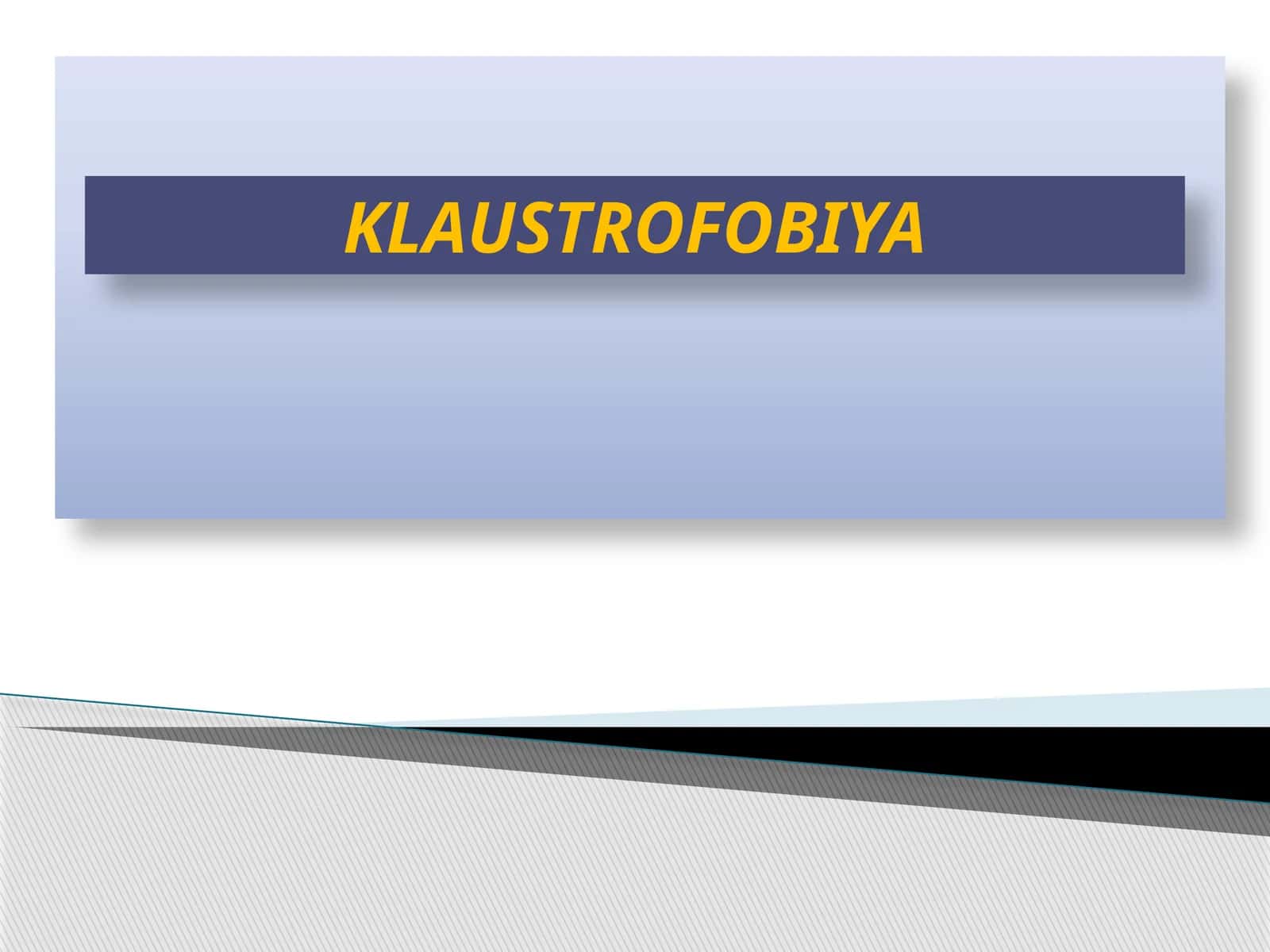 Klaustrofobiya 1