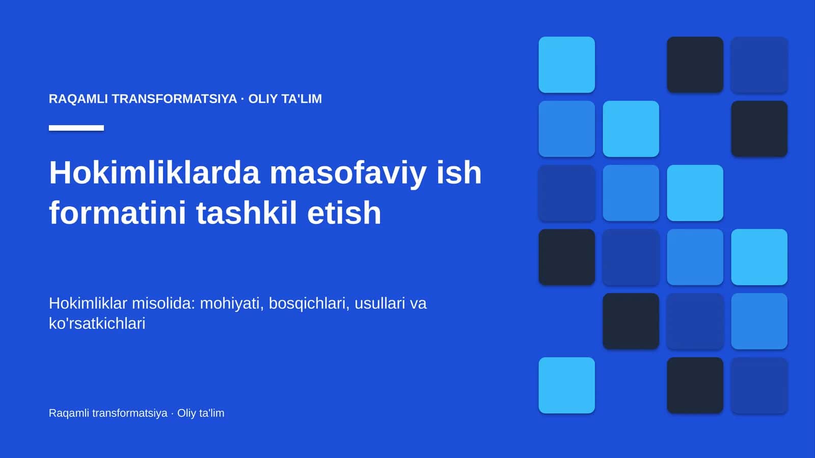 Hokimliklarda masofaviy ish formatini tashkil etish 1