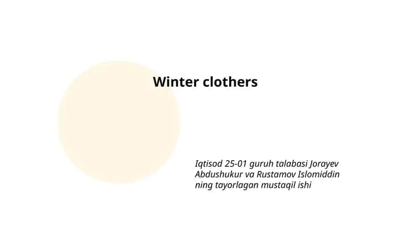 Winter coats 1