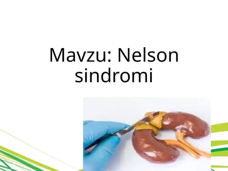 Nelson sindromi 1