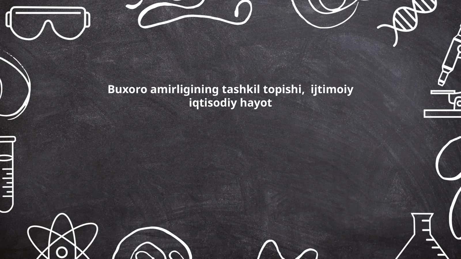 Buxoro amirligining tashkil topishi, ijtimoiy iqtisodiy hayot 1