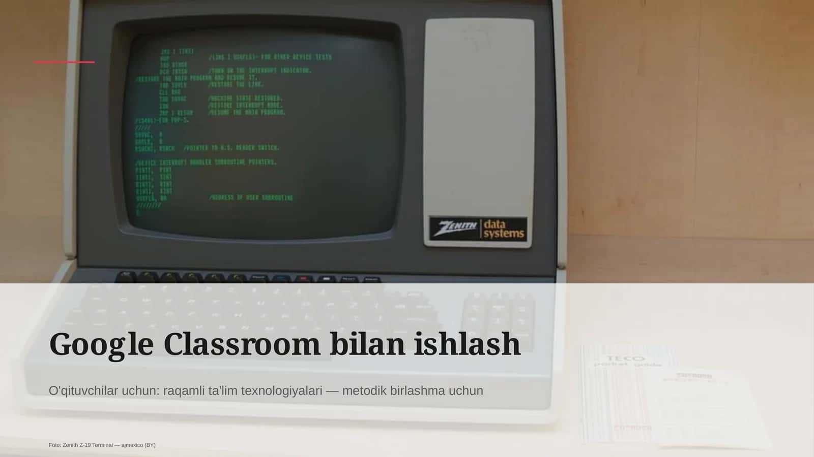 Google Classroom bilan ishlash 1
