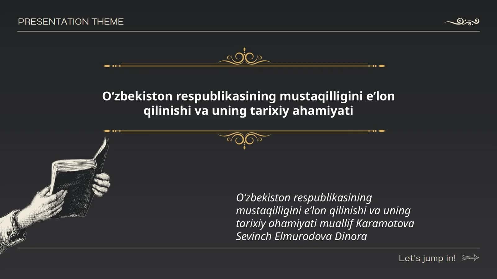 Oʻzbekiston respublikasining mustaqilligini eʼlon qilinishi va uning tarixiy ahamiyati 1