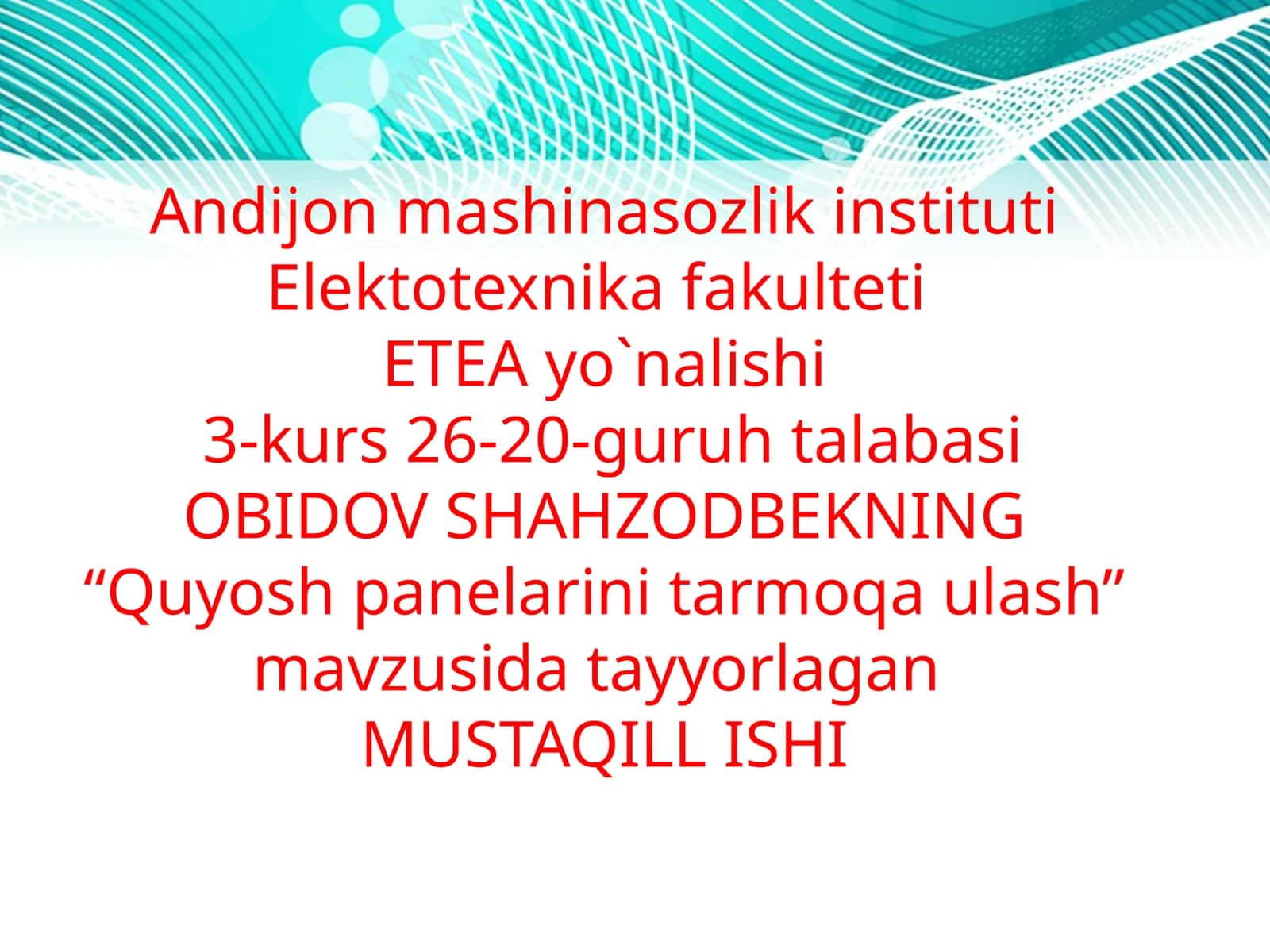 Quyosh panelarini tarmoqa ulash 1