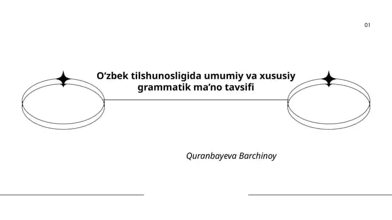 Oʻzbek tilshunosligida umumiy va xususiy grammatik ma’no tavsifi 1