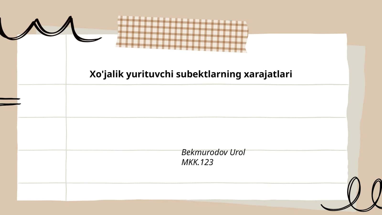 Xo'jalik yurituvchi subektlarning xarajatlari 1