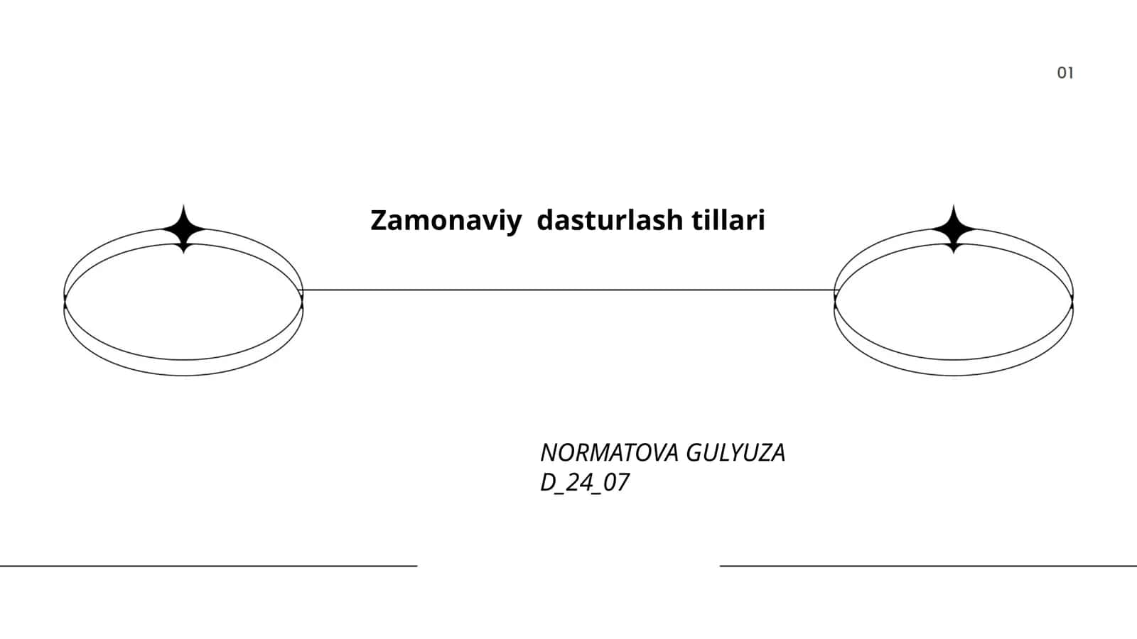 Zamonaviy dasturlash tillari 1